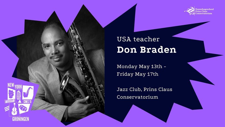 Masterclass & concert Don Braden