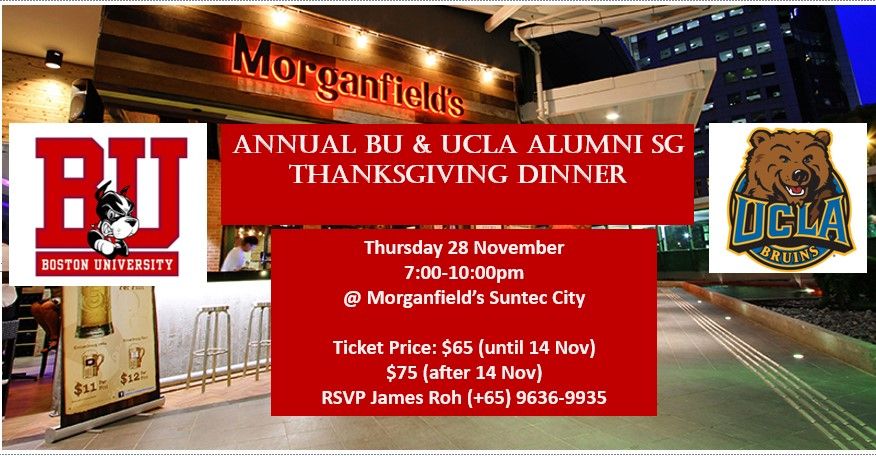 Annual BU & UCLA Alumni Singapore Thanksgiving Dinner