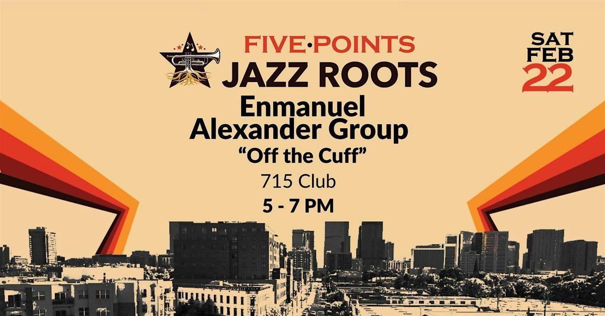 Enmanuel Alexander Group "Off the Cuff" - Live Jazz at 715 Club