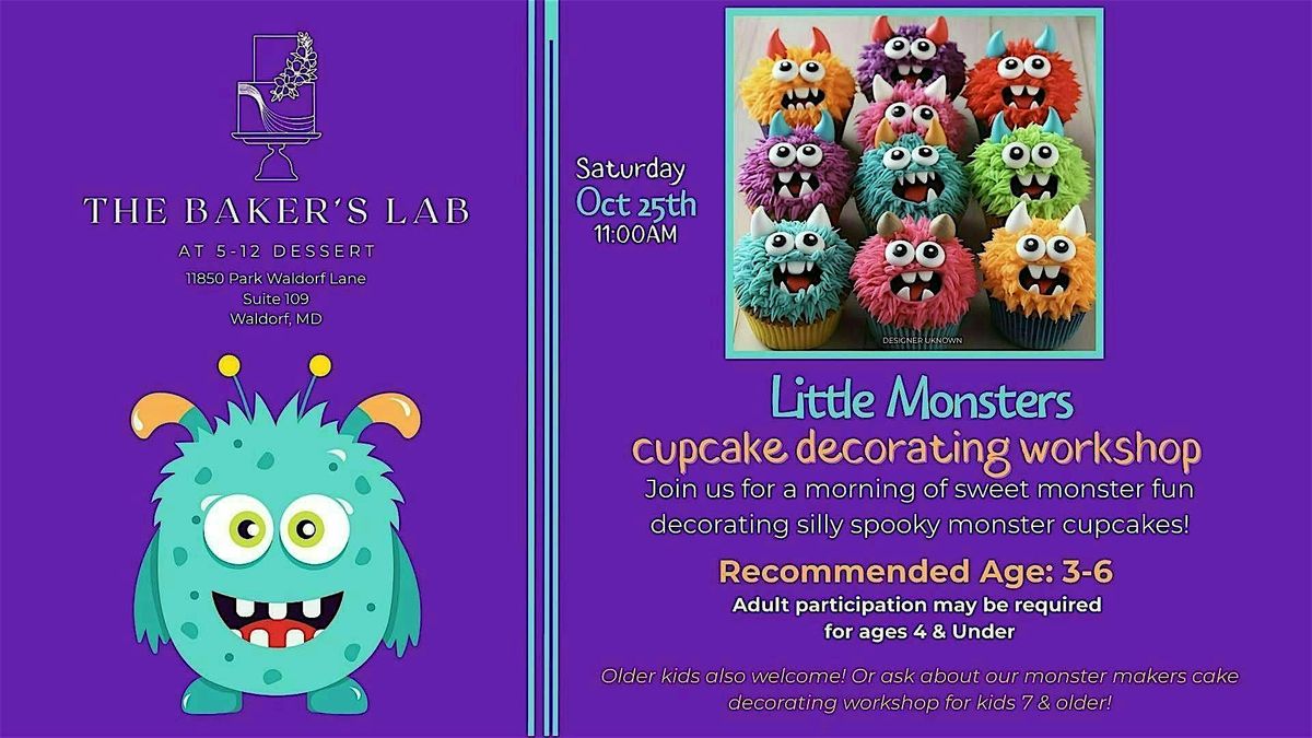 Little Monsters Cupcake Decorating Workshop
