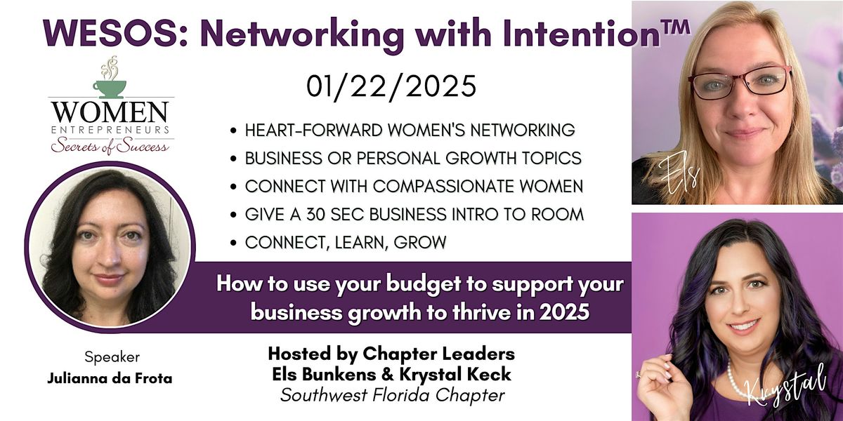 WESOS SW Florida:  Use your budget to support your business growth in 2025