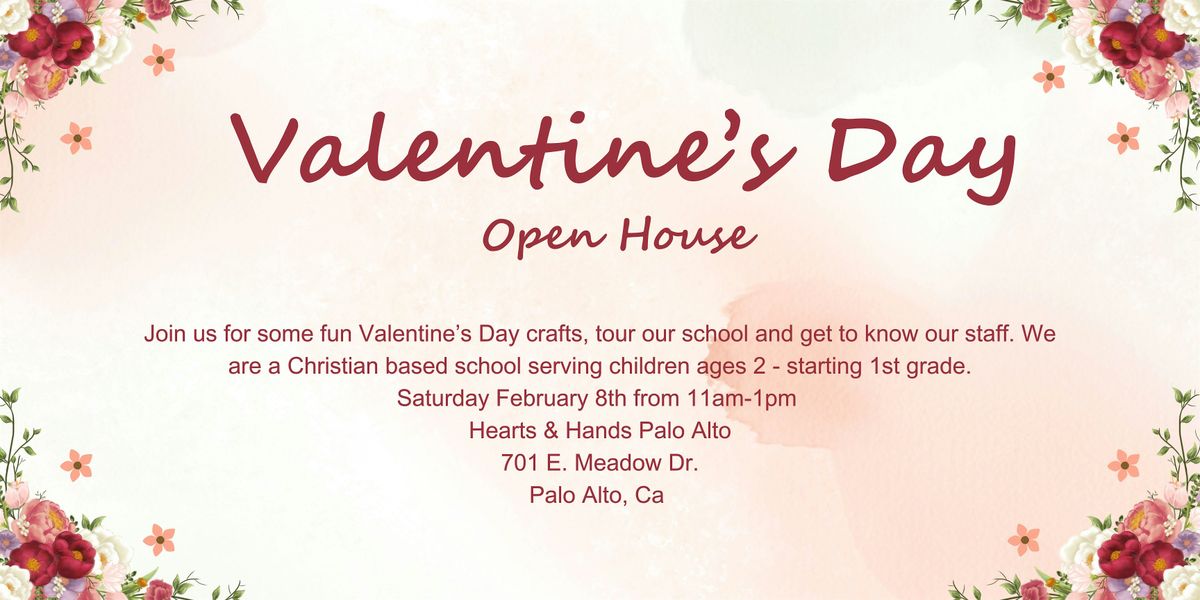 Preschool Valentine's Day Arts and Crafts \/ Open House Event