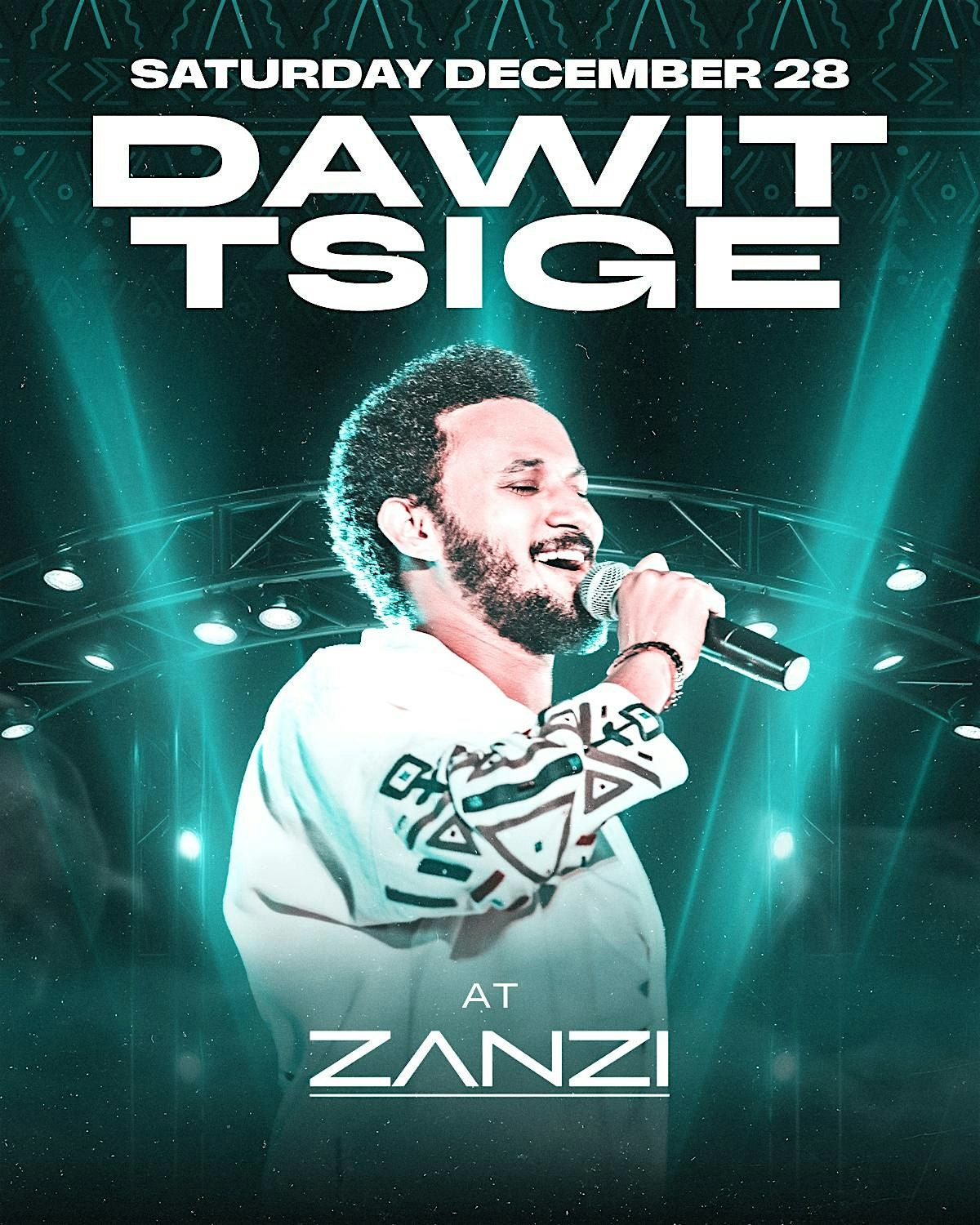 DAWIT TSIGE LIVE at ZANZI