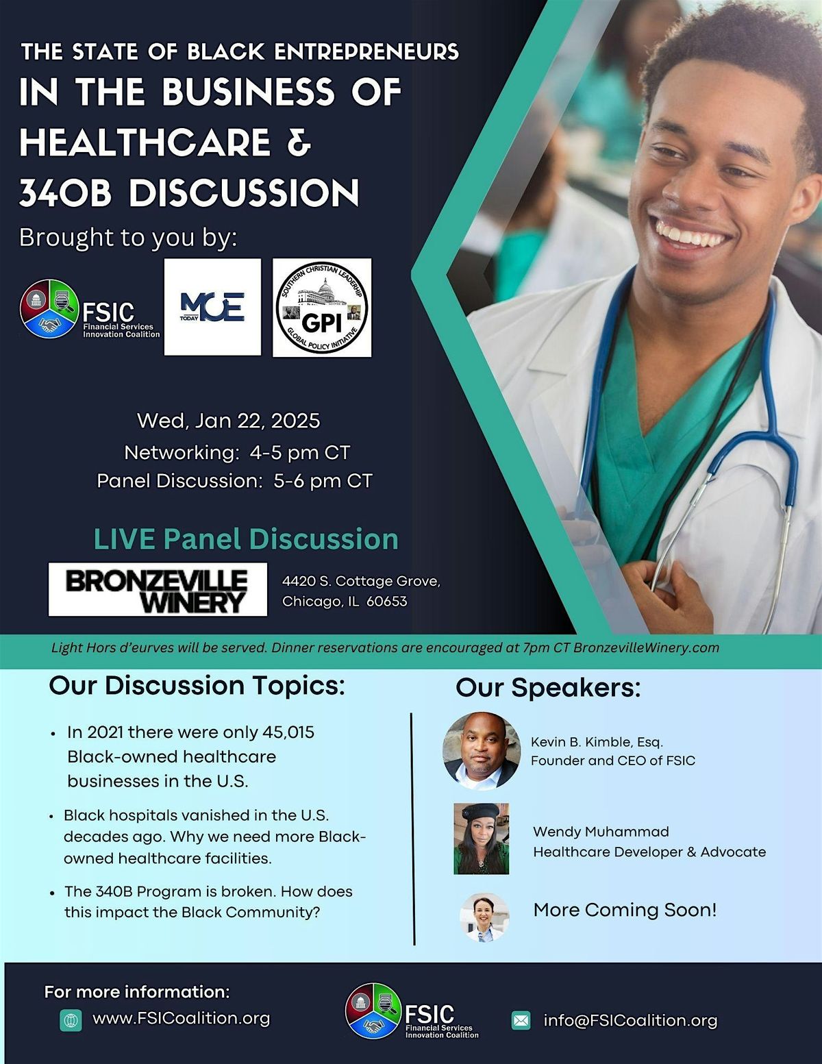 Black Entrepreneurs in the Business of Healthcare & 340B Discussion