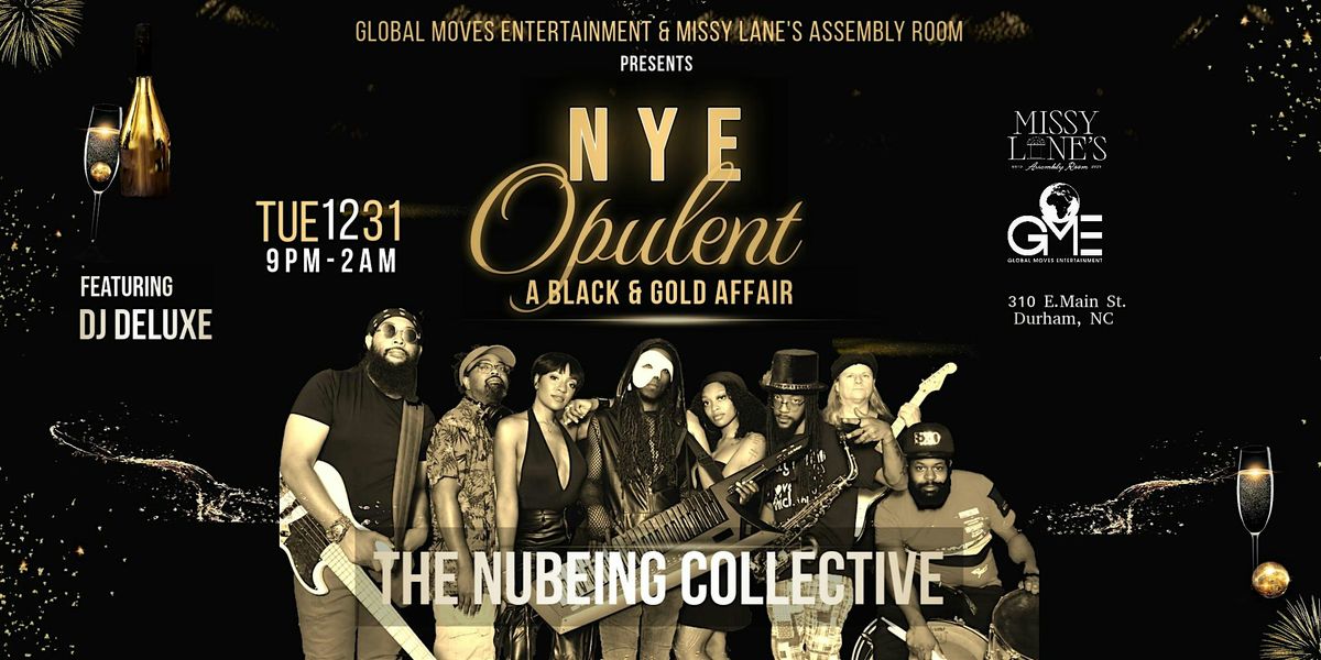 OPULENT NYE: A Black & Gold Affair at Missy Lane's (Durham, NC)