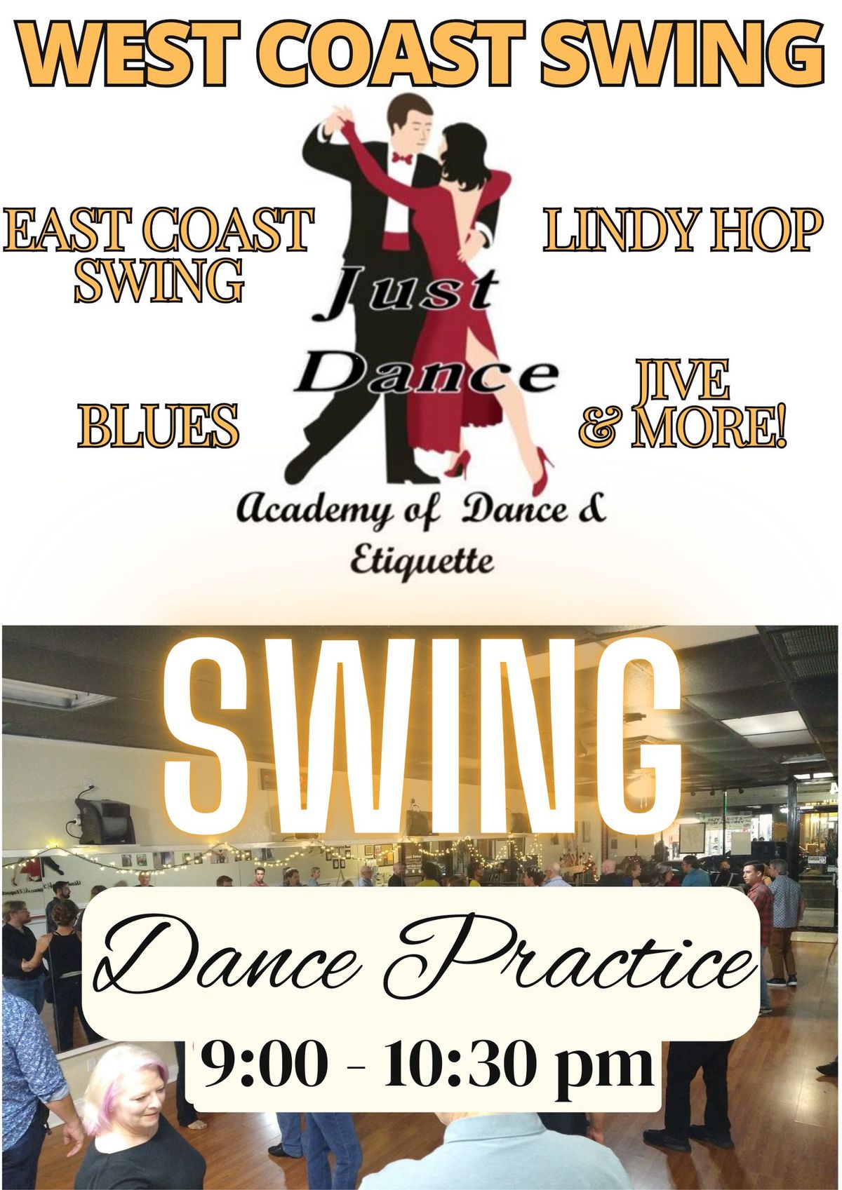 Just Swing Dancing Practice @ Just Dance in Lakeland, Florida