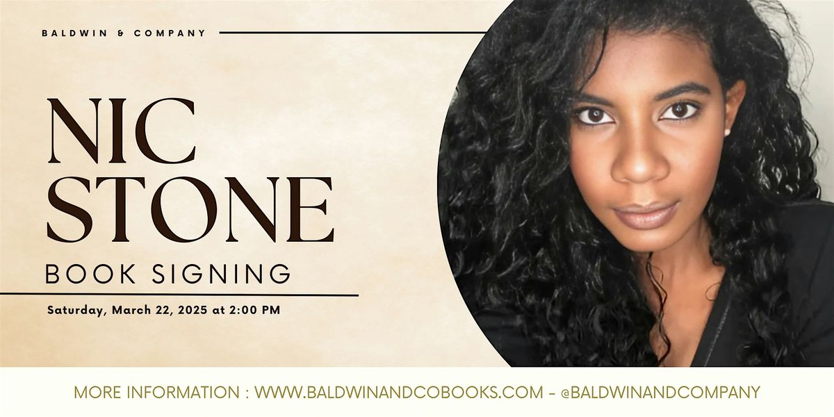 Nic Stone: Book Talk & Signing at Baldwin & Co.