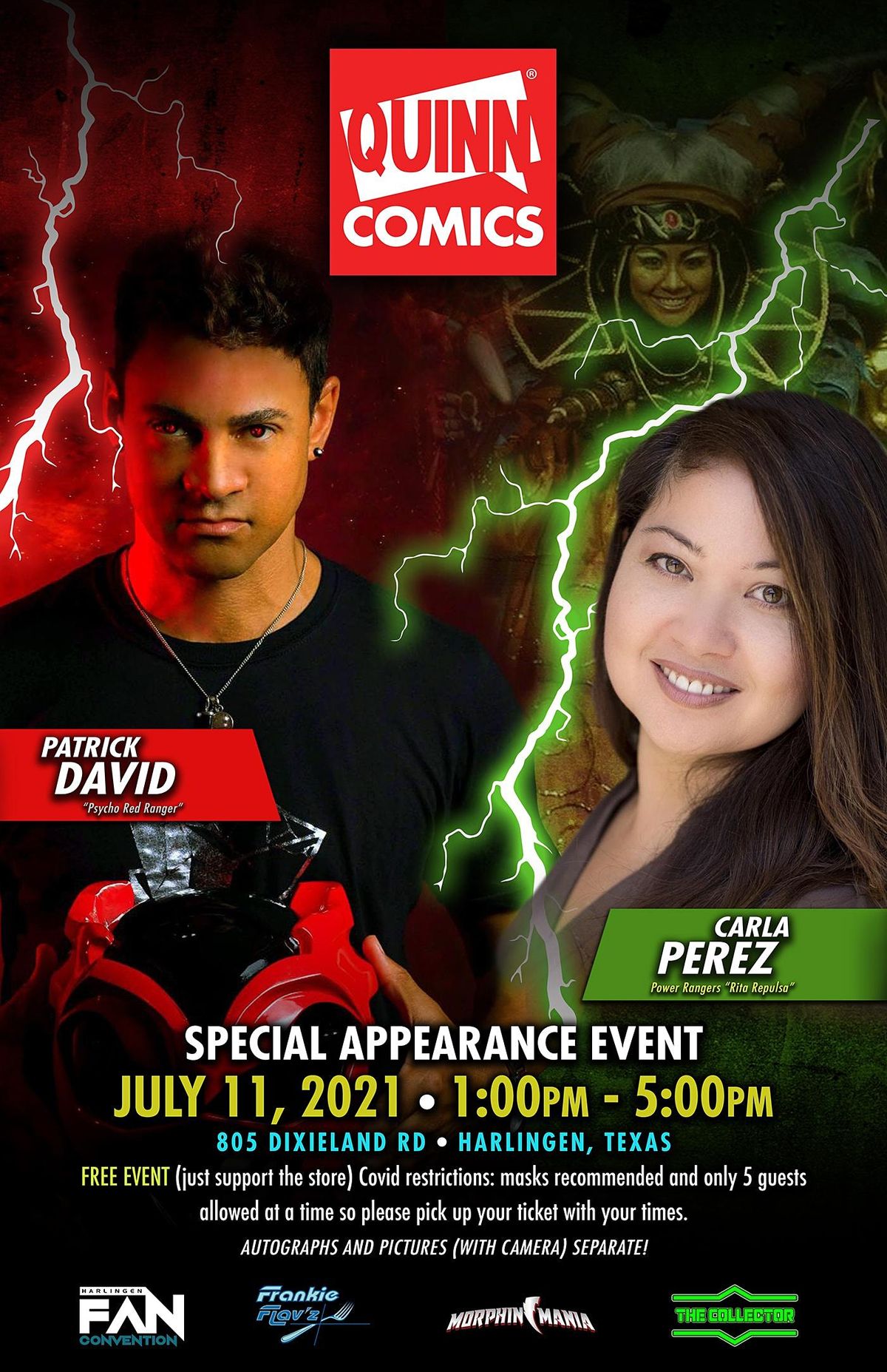 Carla Perez & Patrick David Appearance Psycho Red Rita Repulsa