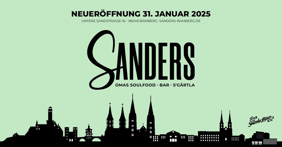 SANDERS - NEUER\u00d6FFUNG - Omas Soulfood - Bar & Lounge 