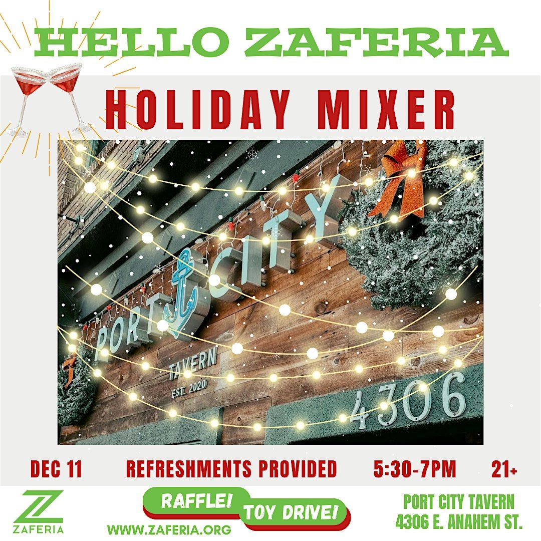 hello Zaferia Holiday Mixer