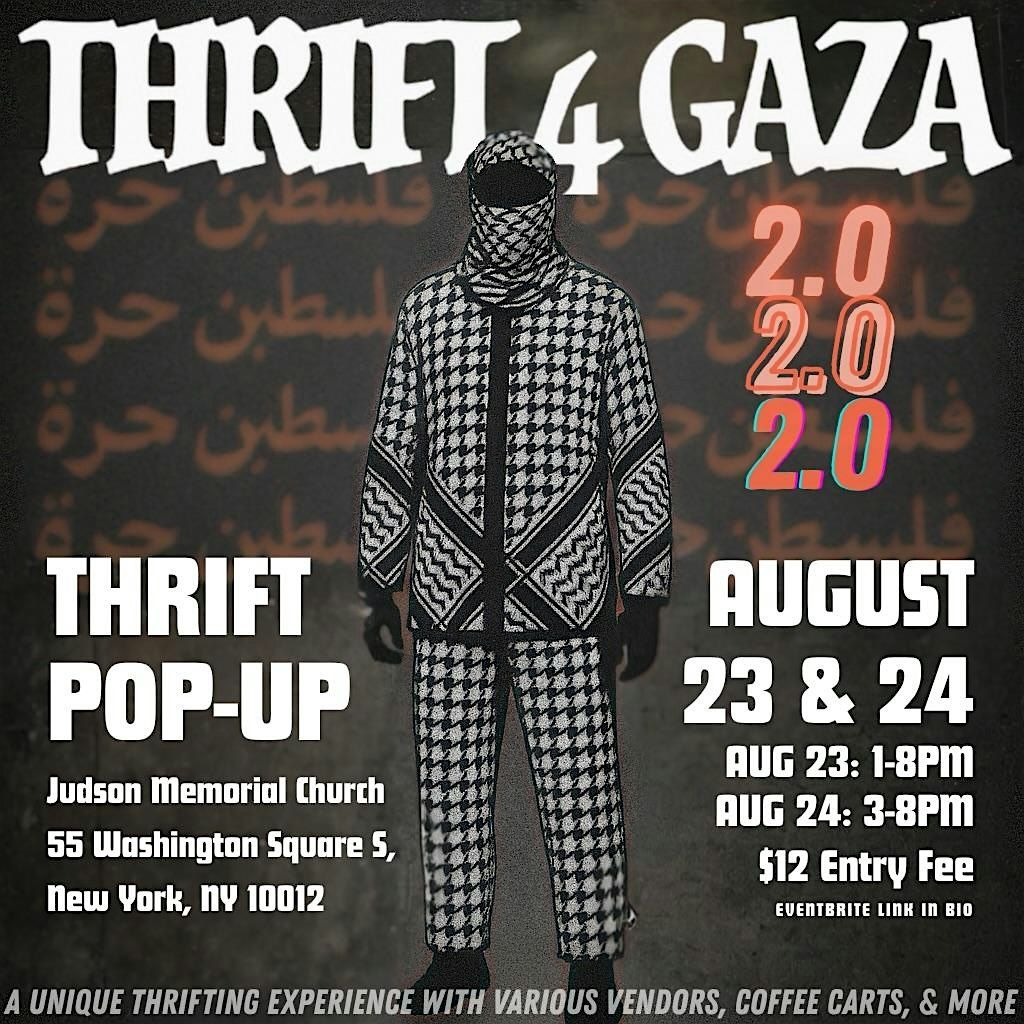 Thrift4Gaza 2.0 Pop-Up