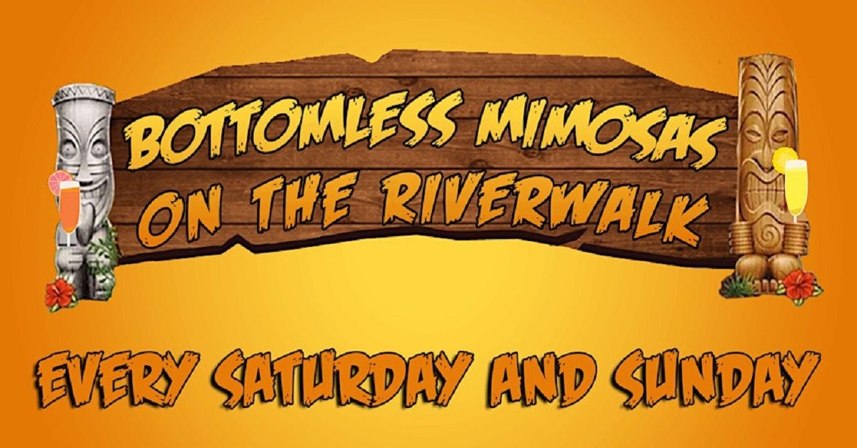 Bottomless Mimosas on the Riverwalk - Every Weekend at Island Party Hut!