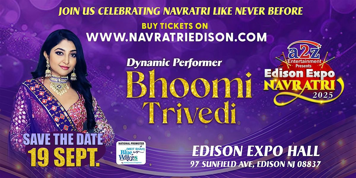 Garba With Bhoomi Trivedi @ EDISON EXPO NEW JERSEY
