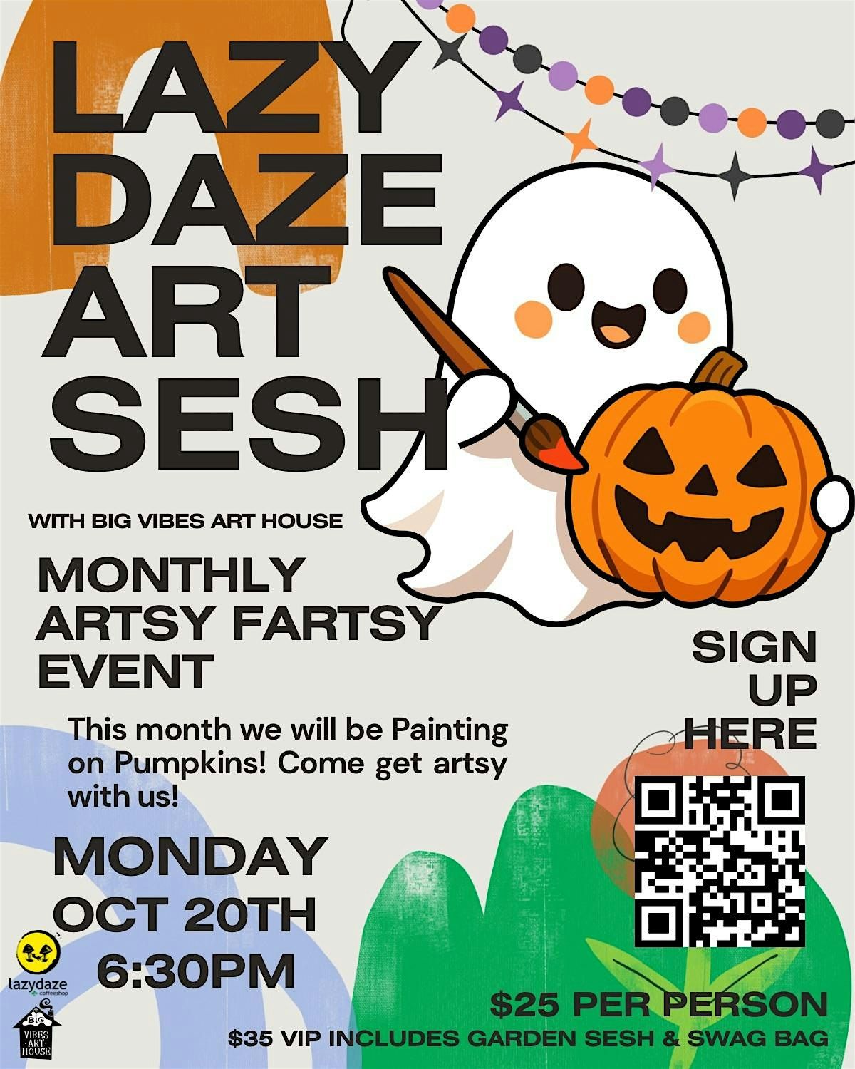 Lazy Daze Art Sesh: Pumpkin Painting