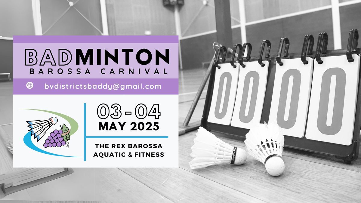 2025 Barossa & Districts Badminton Over 35's Carnival