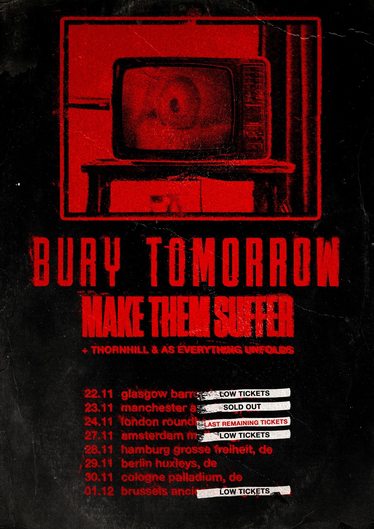 Bury Tomorrow, Make Them Suffer, Thornhill & As Everything Unfolds | Glasgow