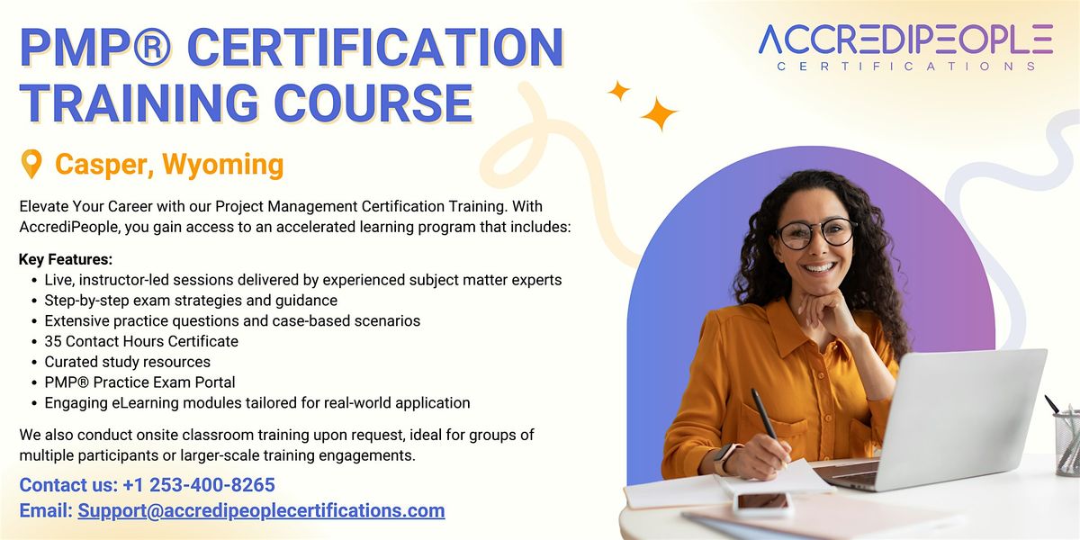 PMP\u00ae Certification Boot Camp \u2013 In-Person Training in Casper, WY