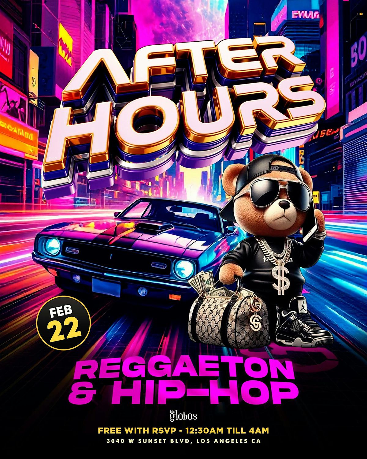 18 + SATURDAY AFTER HOURS LA AFTER DARK FEB 22 11:50PM-4AM