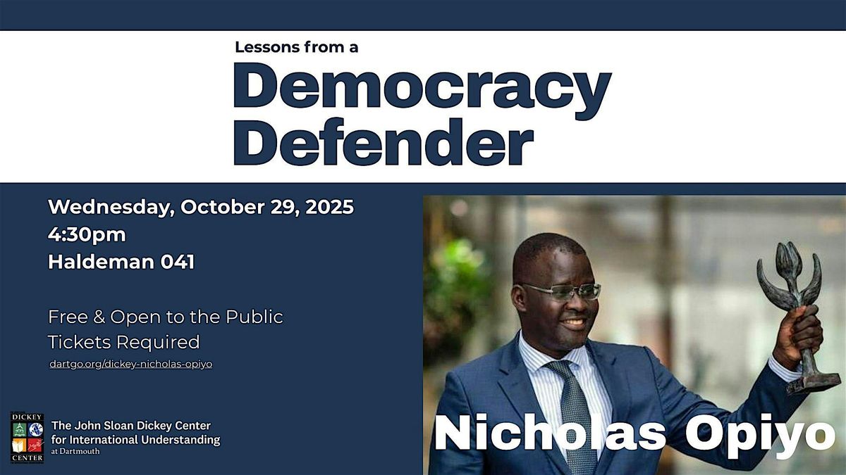 Lessons from a  Democracy Defender