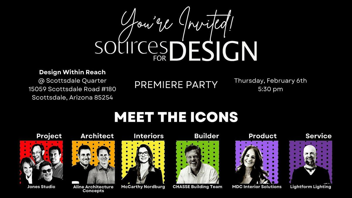 Sources for Design Issue 45 Premiere Party