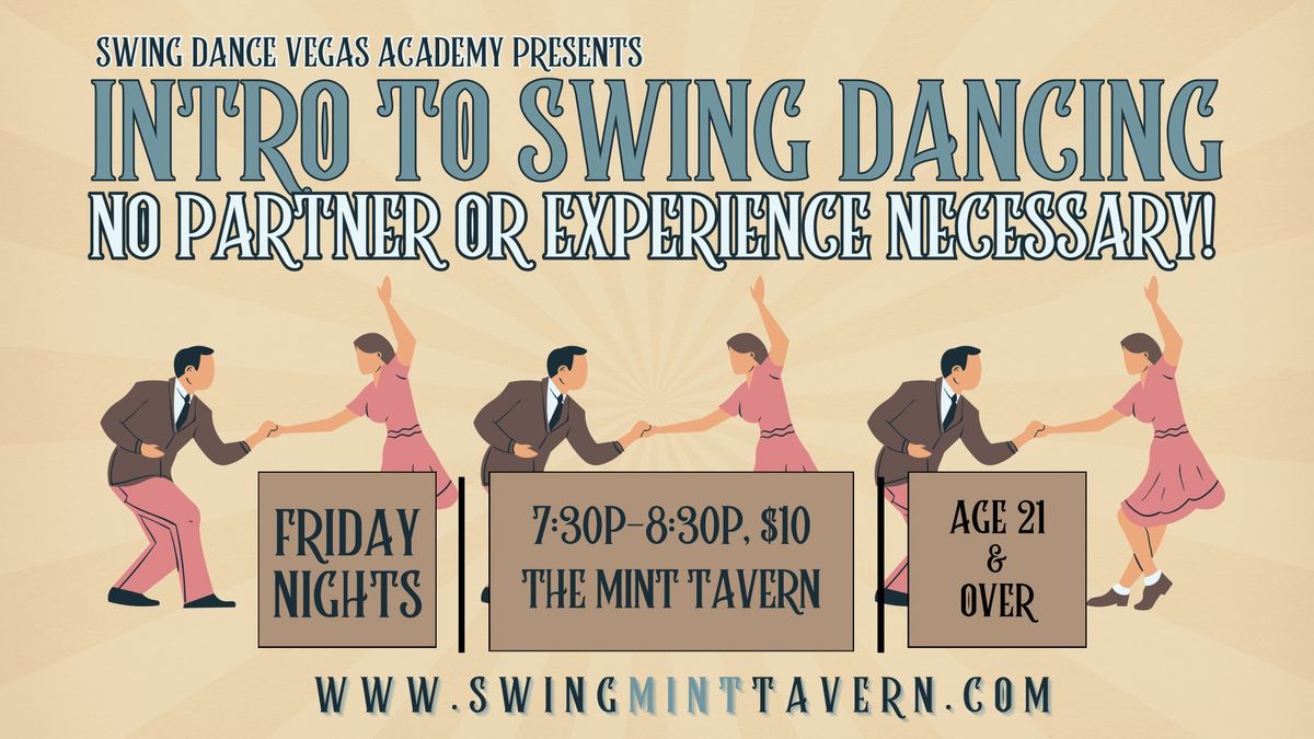 Learn to Swing Dance! No Partner or Experience Necessary - Intro to Swing Lessons at the Mint Tavern