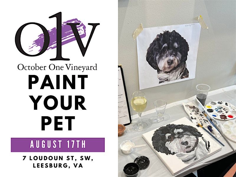 Paint Your Pet at October One