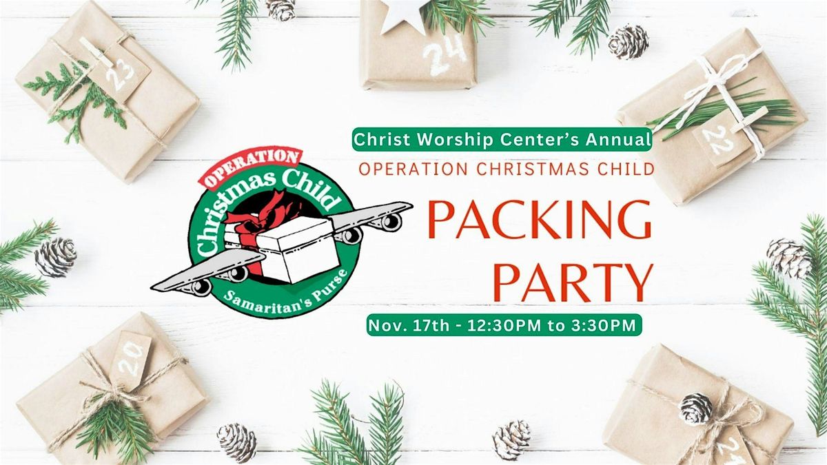 CWC Operation Christmas Child Packing Party