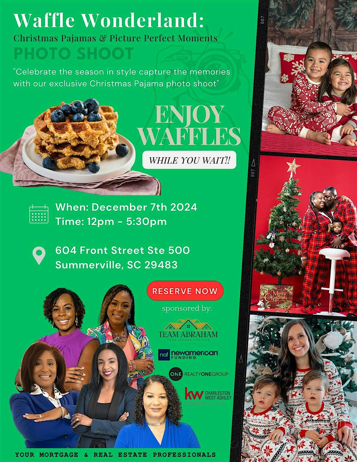 Waffle Wonderland: Christmas Pajamas & Picture Perfect Moments Photo Shoot