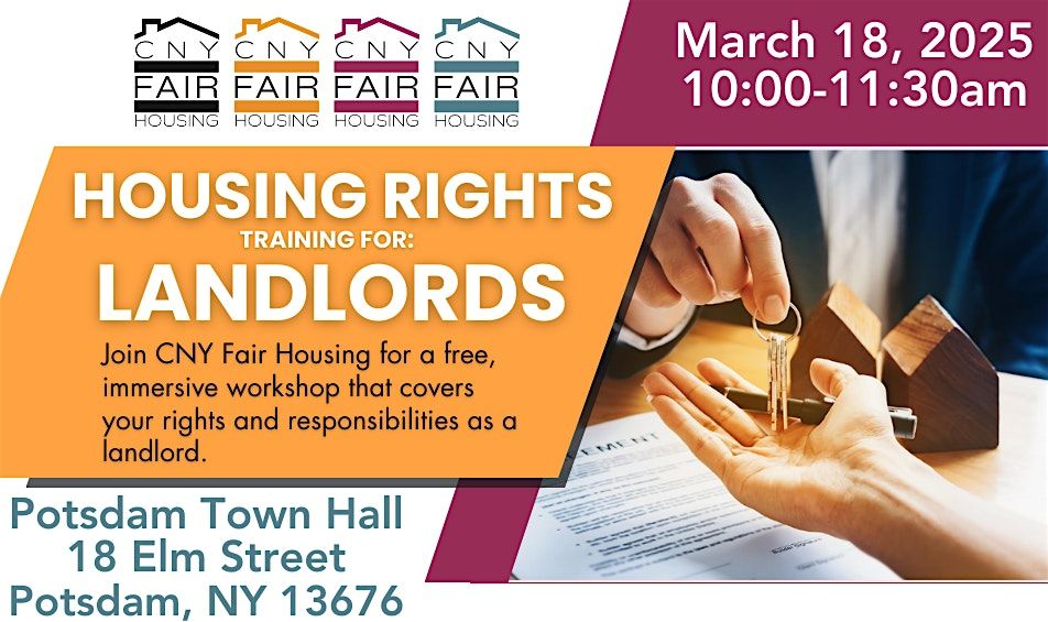 Fair Housing  Training for Landlords - Potsdam, NY