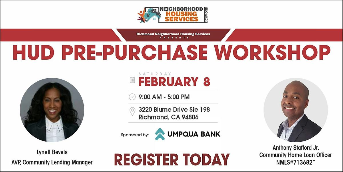 February's HUD Pre-Purchase Workshop!