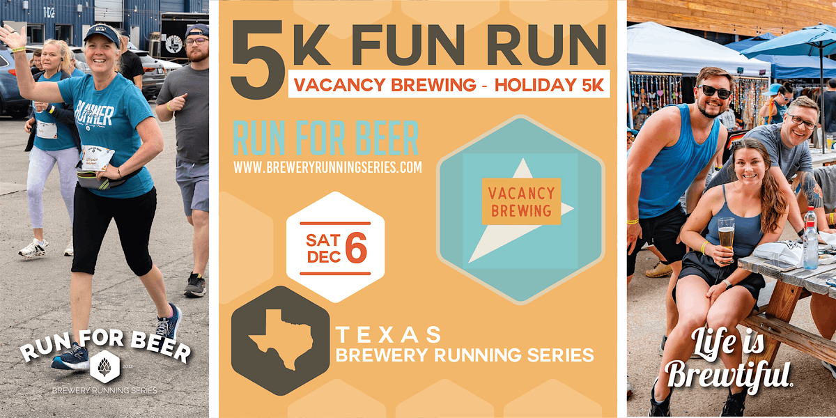 5k Beer Run x Vacancy Brewing | '25-'26 TX Brewery Running Series