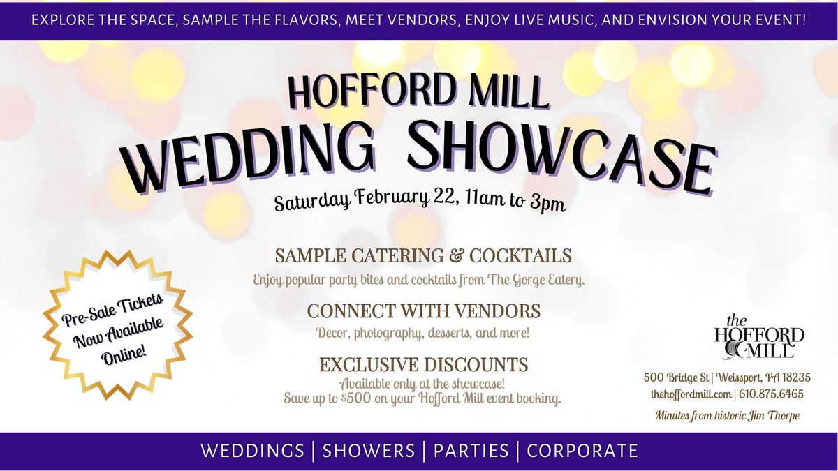 The Hofford Mill Wedding Showcase