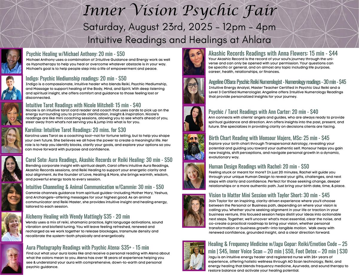 Inner Vision Psychic Fair