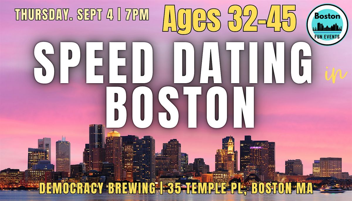 Speed Dating Boston | Ages 32-45