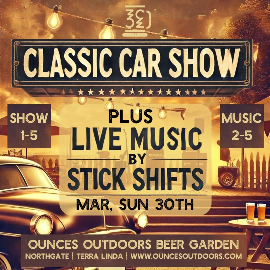 Classic Car Show + Live Music: THE STICK SHIFTS