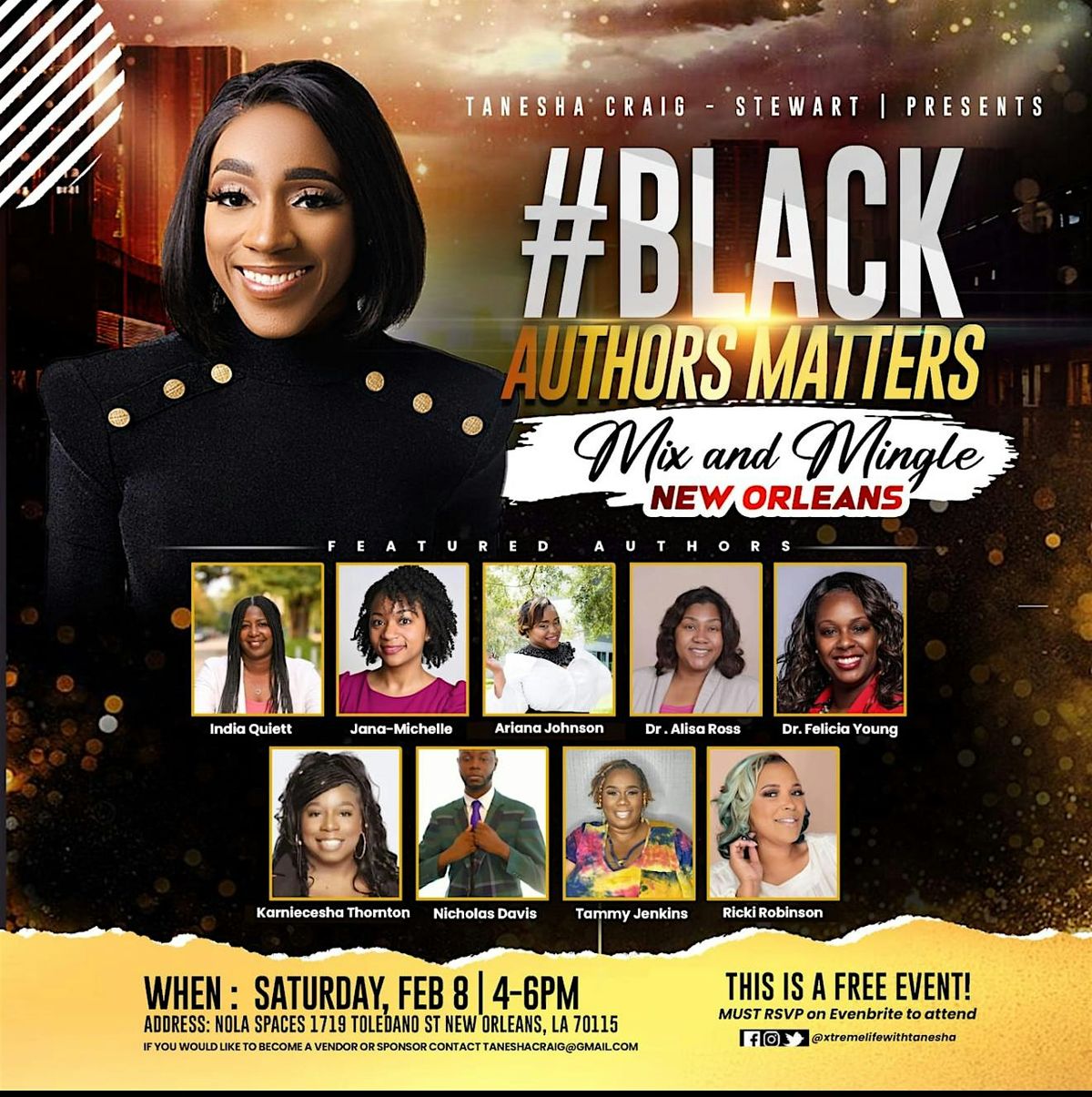 Black Authors Matter New Orleans Mix & Mingle, NOLA Spaces, New Orleans