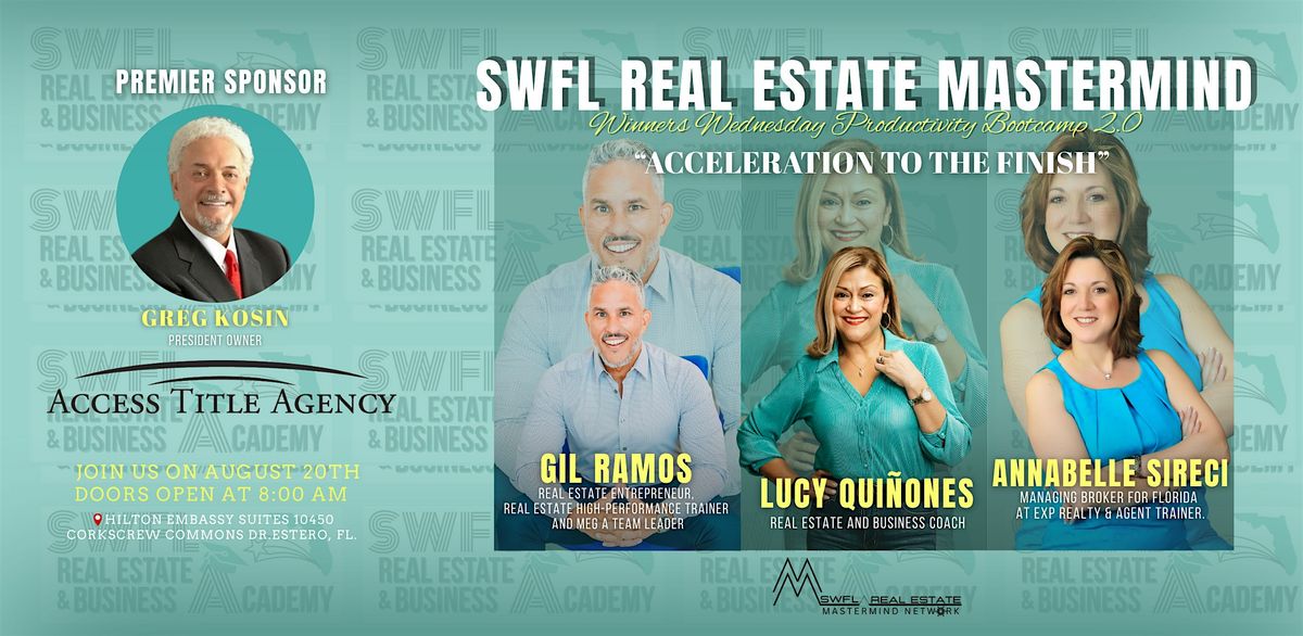 SWFL Real Estate Mastermind - Winners Wednesday Productivity\u00a0Bootcamp\u00a02.0