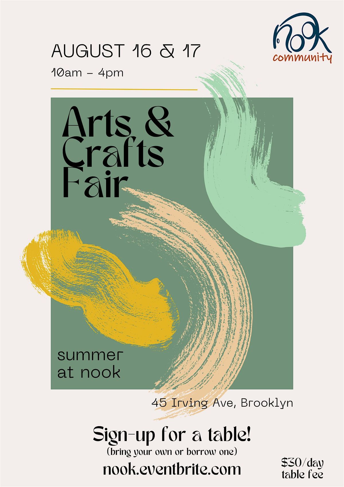Summer Arts & Craft Fair at Nook