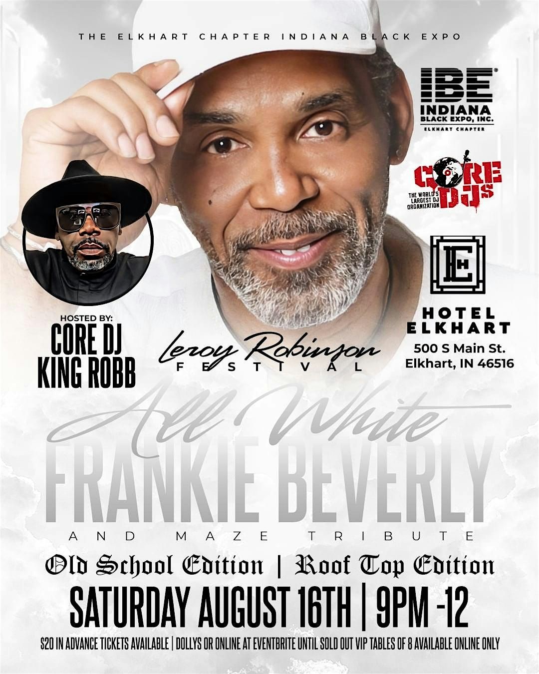Leroy Robinson Fest All White Rooftop After Party Frankie Beverly Edition