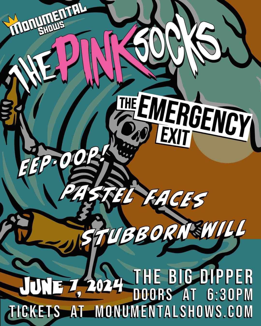 Monumental Shows presents: The Pink Socks, The Emergency Exit and more LIVE 
