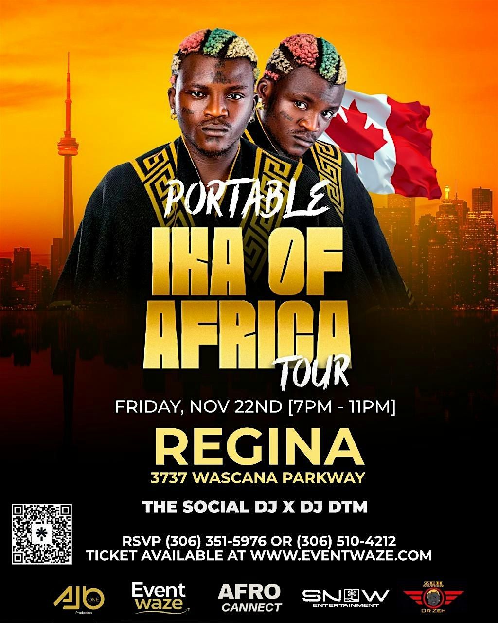 PORTABLE LIVE IN REGINA (IKA OF AFRICA)