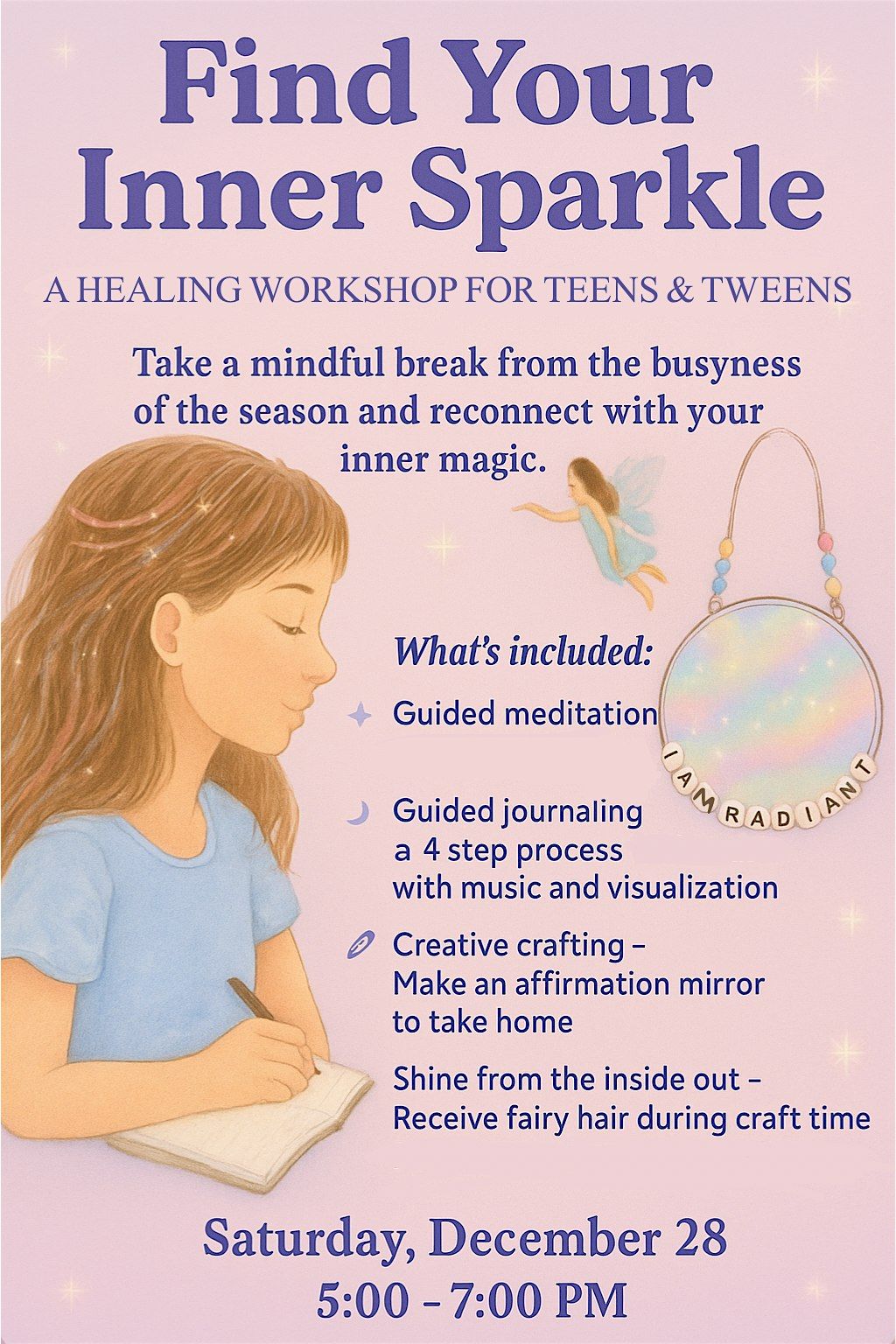 Find Your Inner Sparkle \u2728 A Healing Workshop for Teens&Tweens