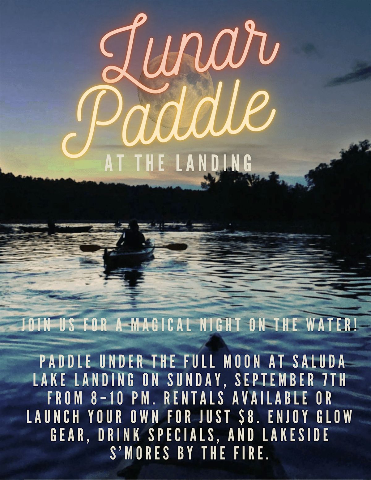 Lunar Paddle at The Landing!
