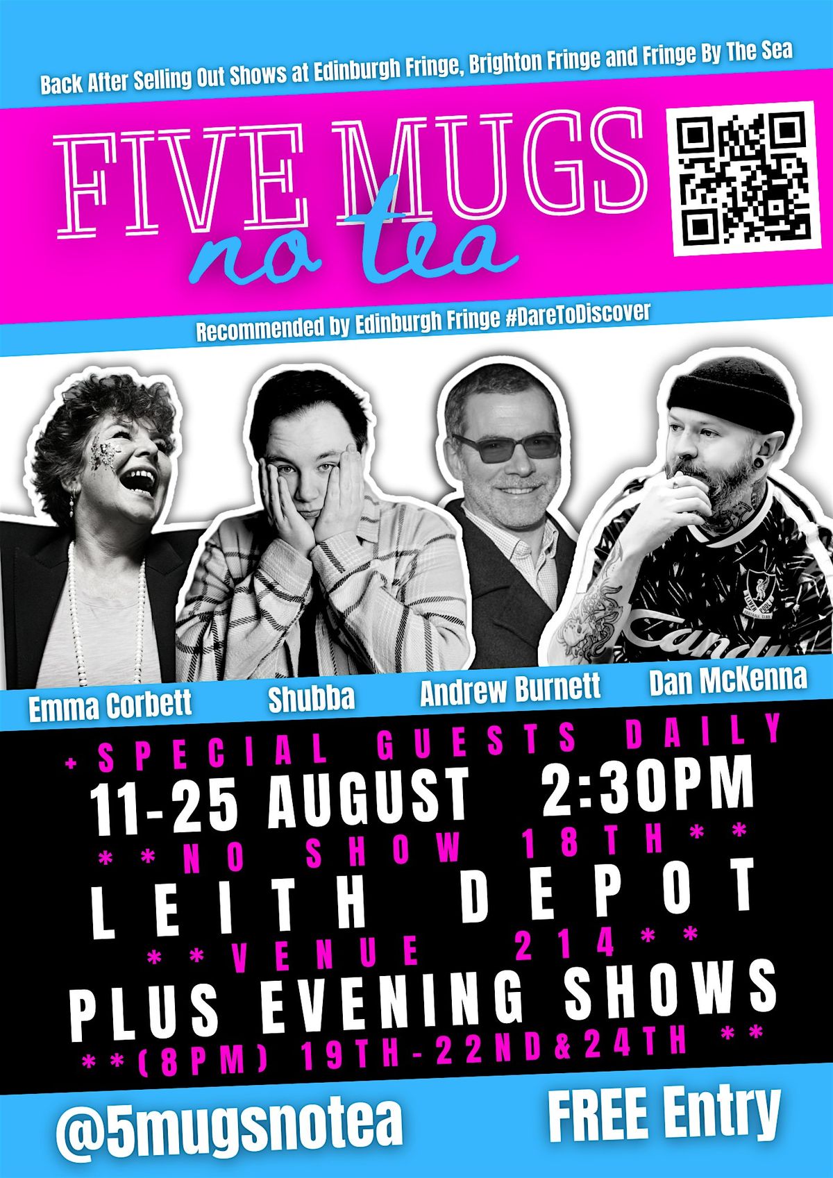 5 Mugs No Tea, 20th August 2025