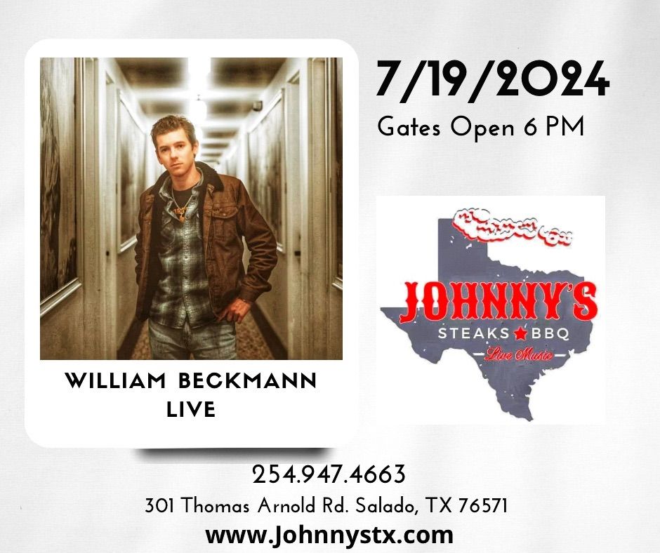 William Beckmann LIVE at Johnny\u2019s Outback in Salado, Texas