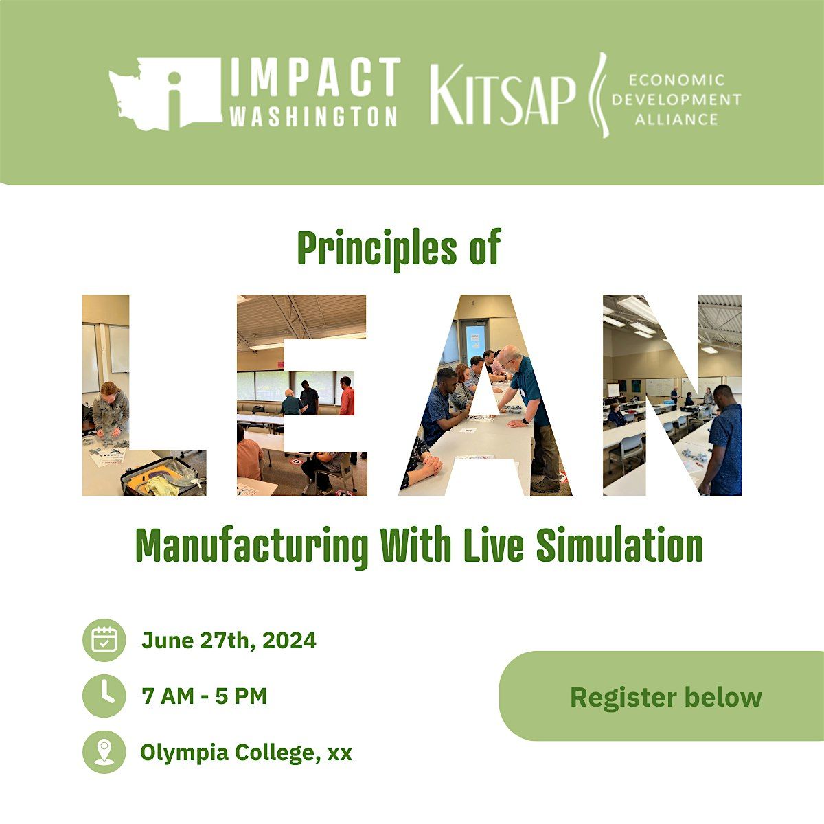 Lean 101 Workshop with Simulation for Clark County Manufacturers