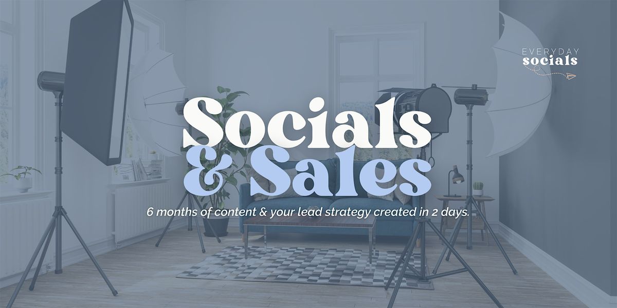 Socials & Sales | 2 Day Content & Lead Lab