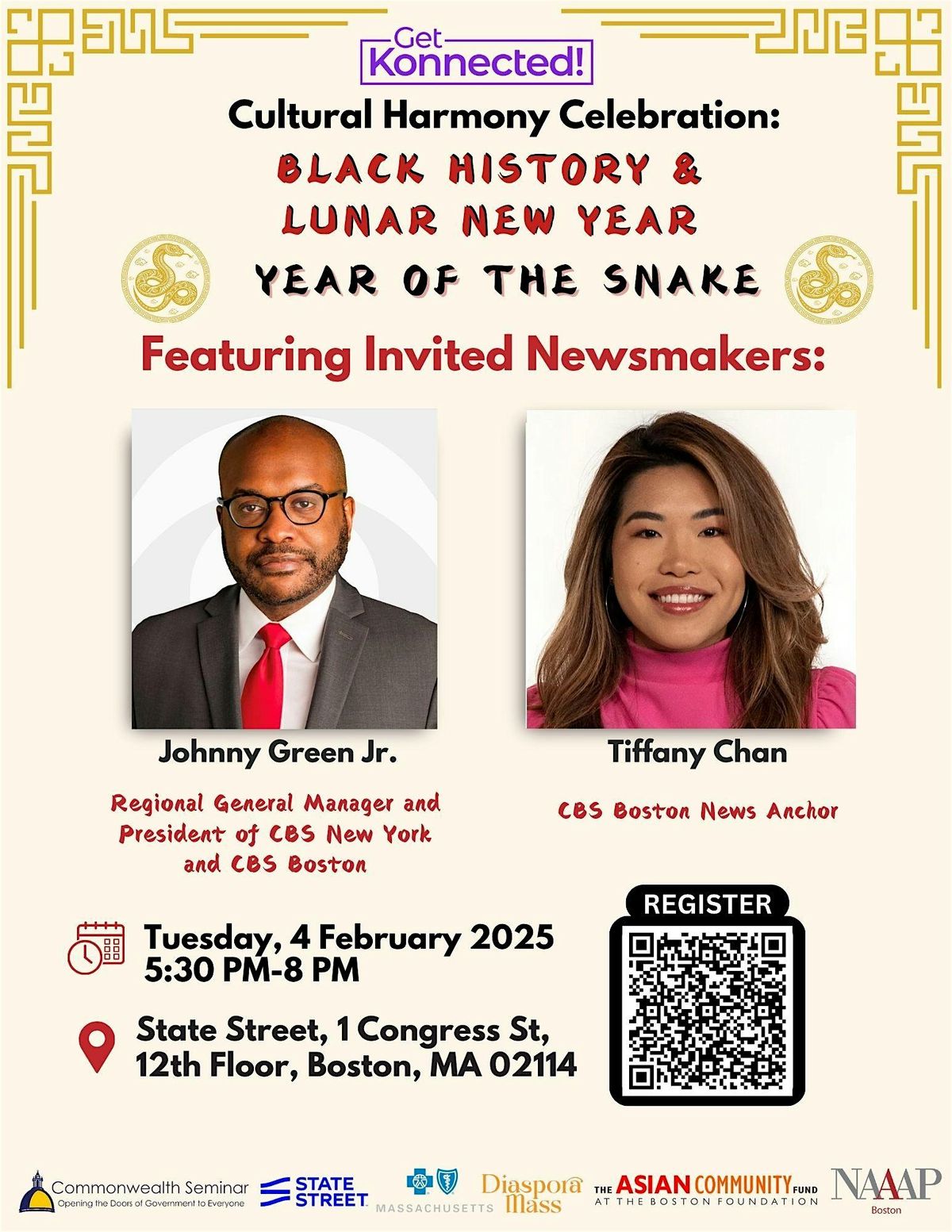 Get Konnected! Cultural Harmony Celebration: Black History & Lunar New Year