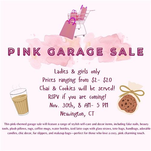 Pink Theme Garage Sale