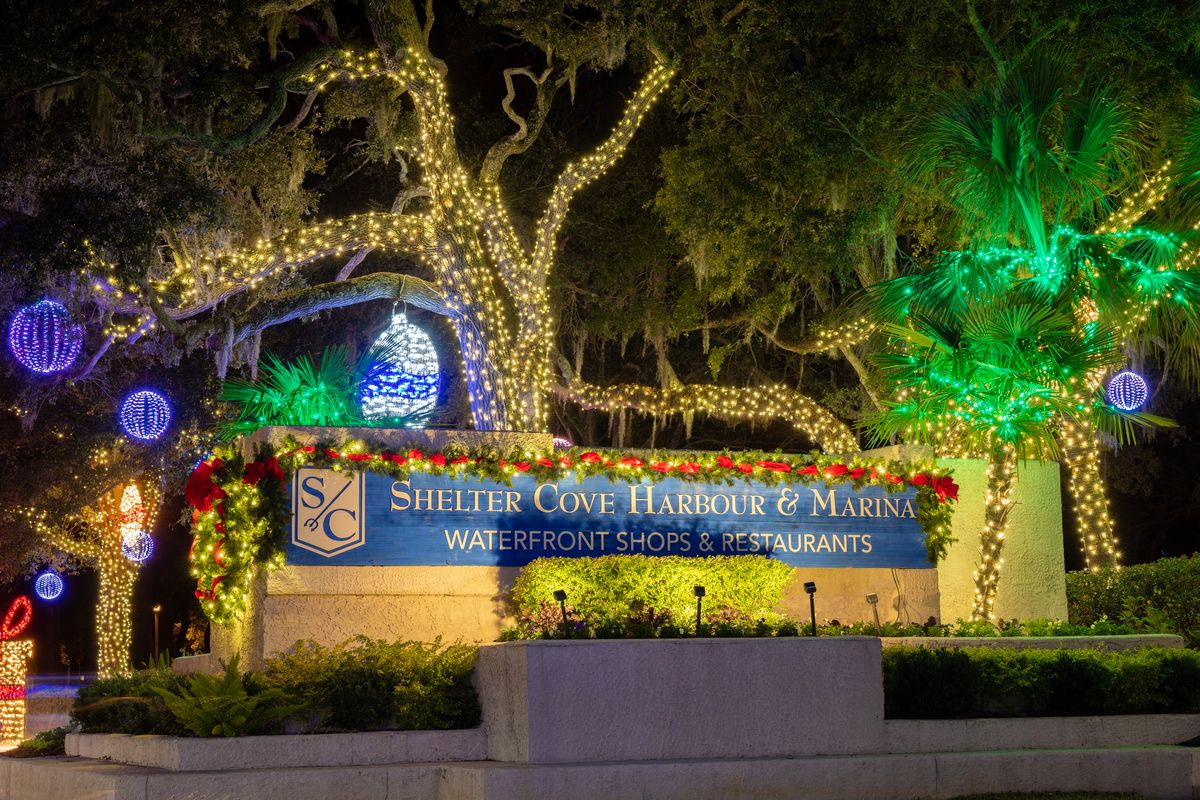 Holiday Lights Display at Shelter Cove Harbour & Marina